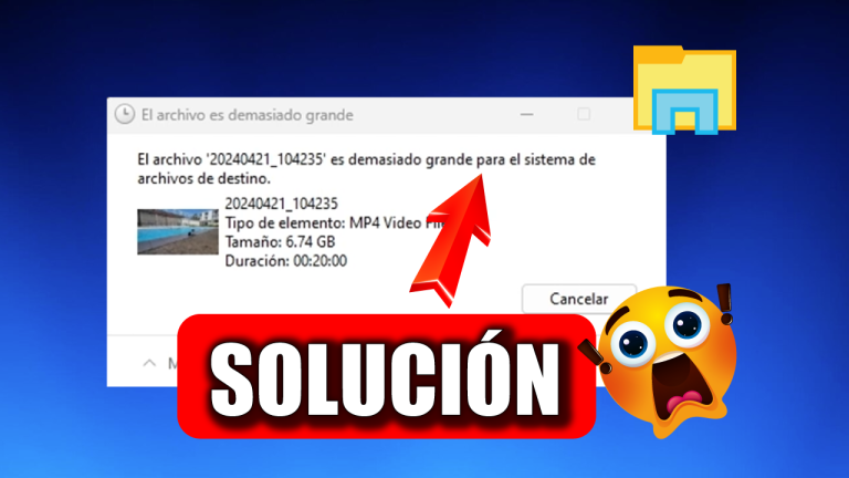 Soluci N El Archivo Es Demasiado Grande Para El Sistema De Archivos